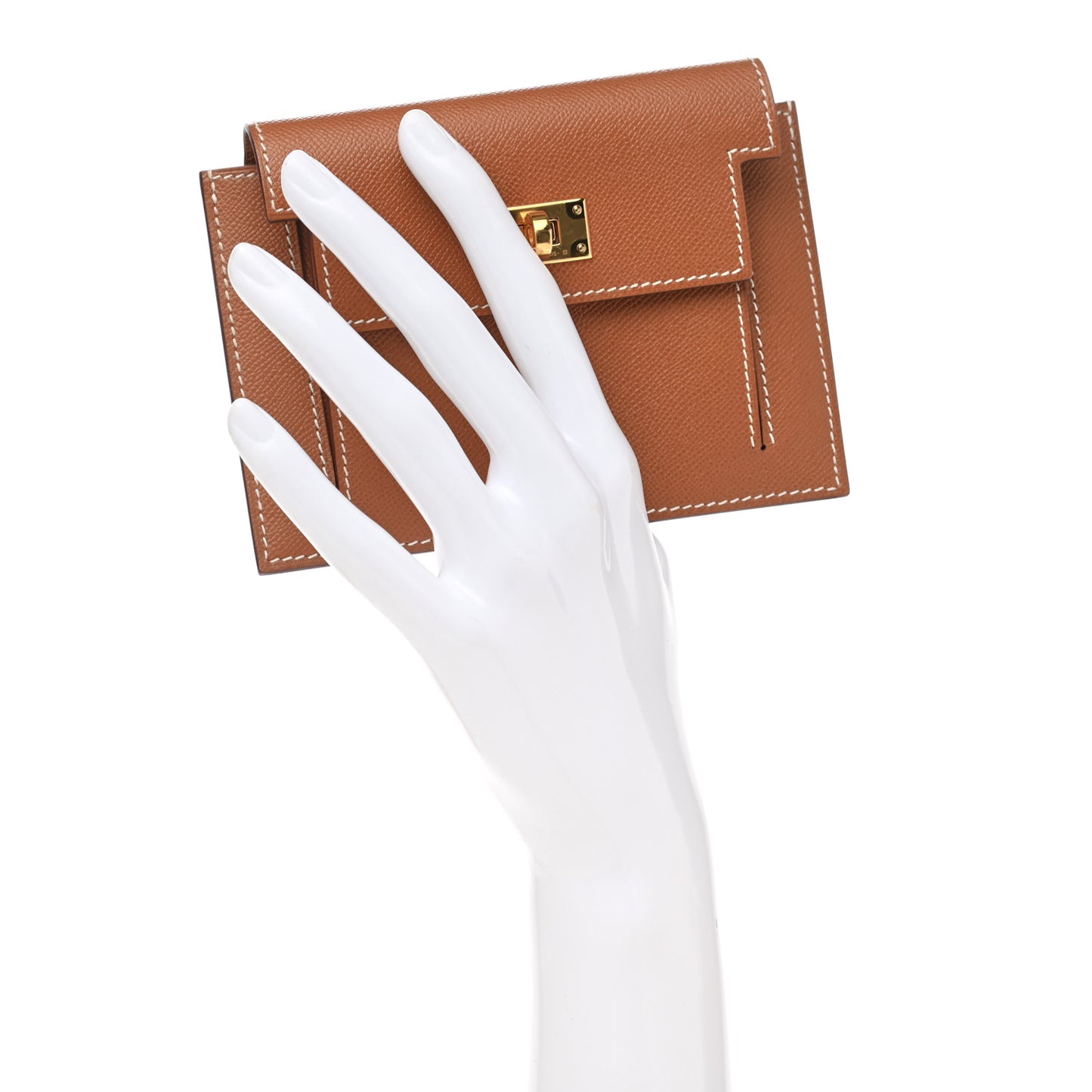 Epsom Kelly Pocket Compact Wallet Gold