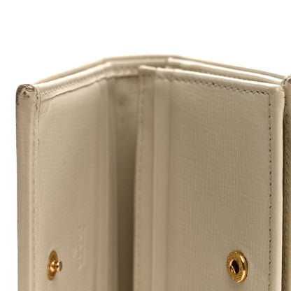 Gucci GG Supreme Monogram Azalea Calfskin Horsebit 1955 Card Case Wallet Beige Ebony Mystic White 10 of 10