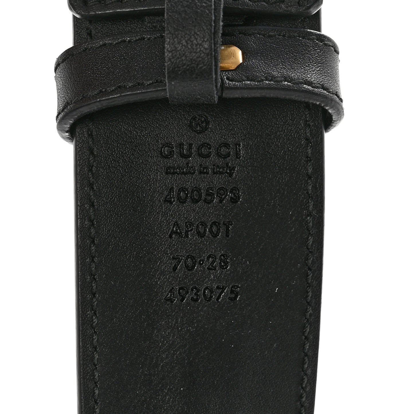 Calfskin Double G 40mm Belt 70 28 Black