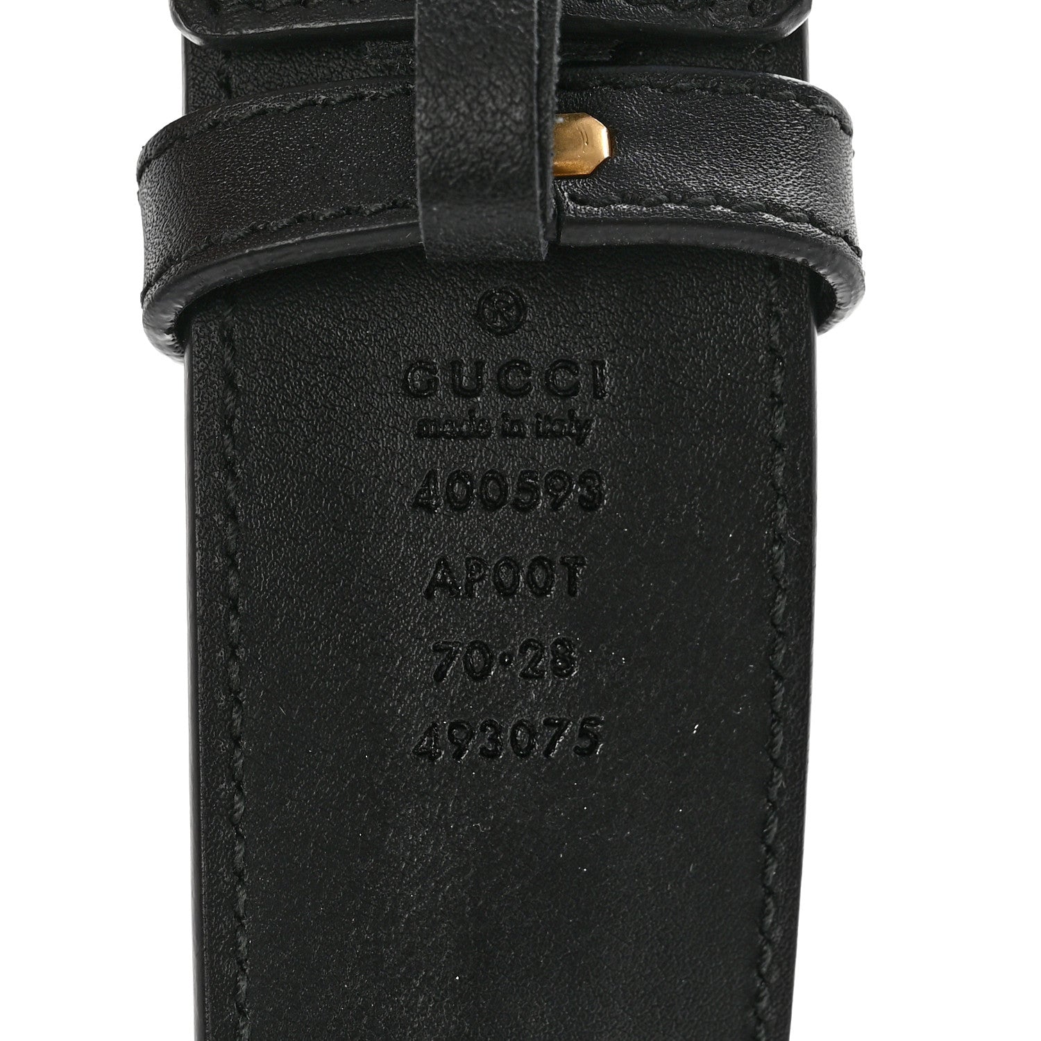 Gucci Calfskin Double G 40mm Belt 70 28 Black 3 of 5