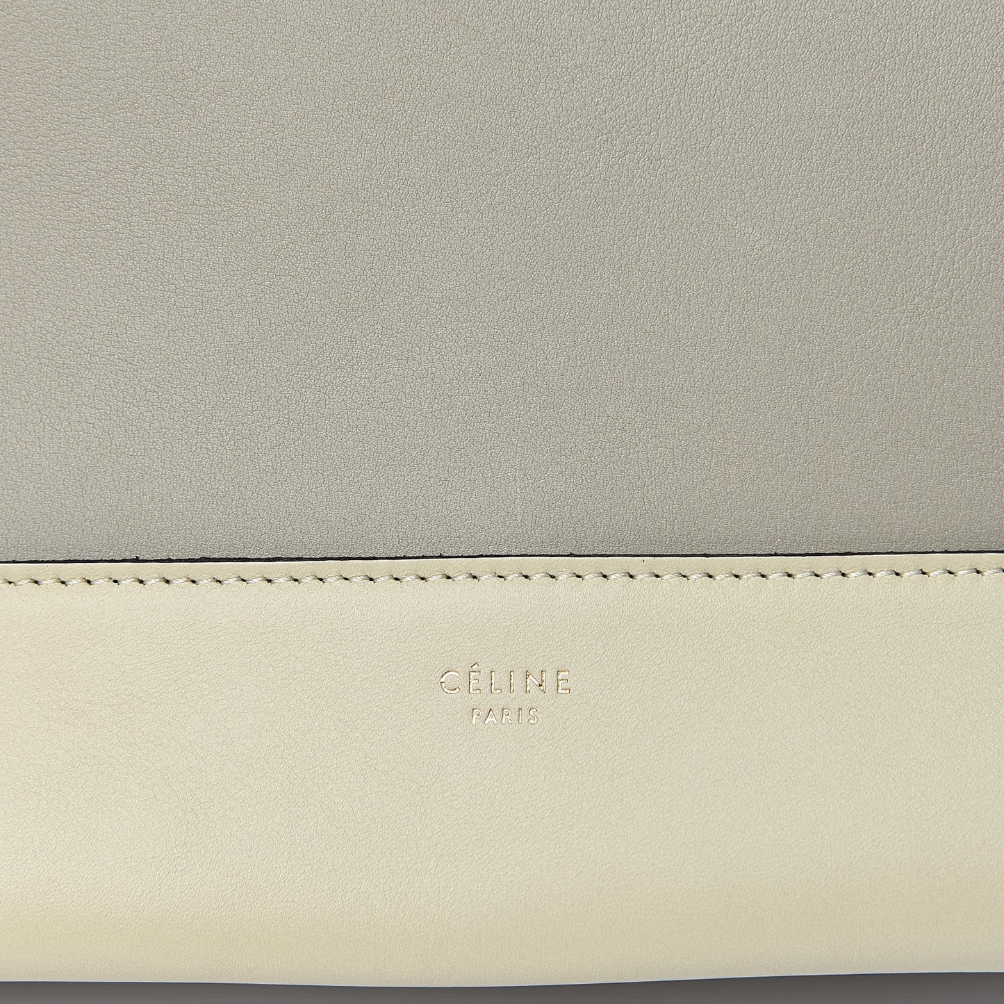 Shiny Smooth Calfskin Medium Frame Shoulder Bag Chalk Mastic