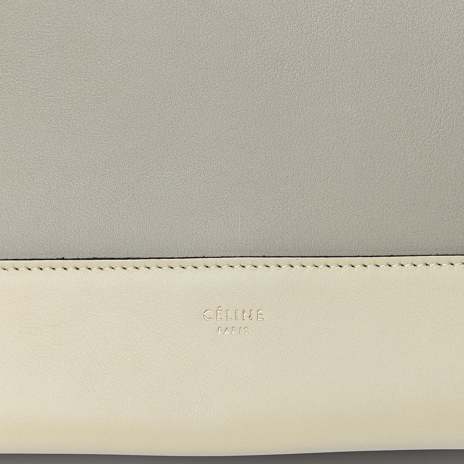 Celine Shiny Smooth Calfskin Medium Frame Shoulder Bag Chalk Mastic 6 of 10
