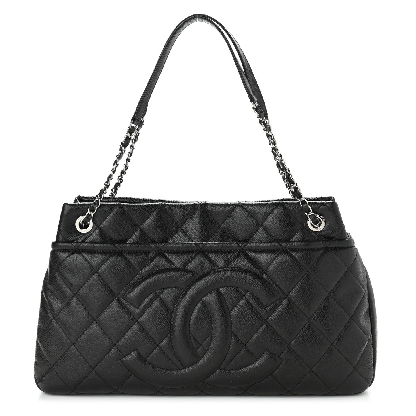 Caviar Quilted CC Timeless Soft Tote Black