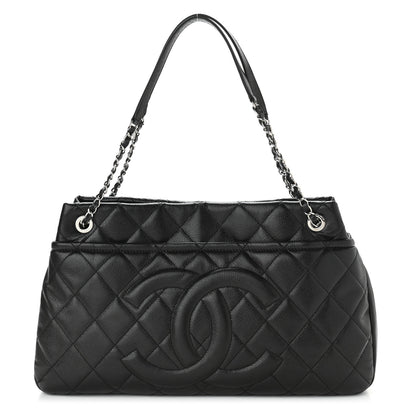 Chanel Caviar Quilted CC Timeless Soft Tote Black 1 of 10