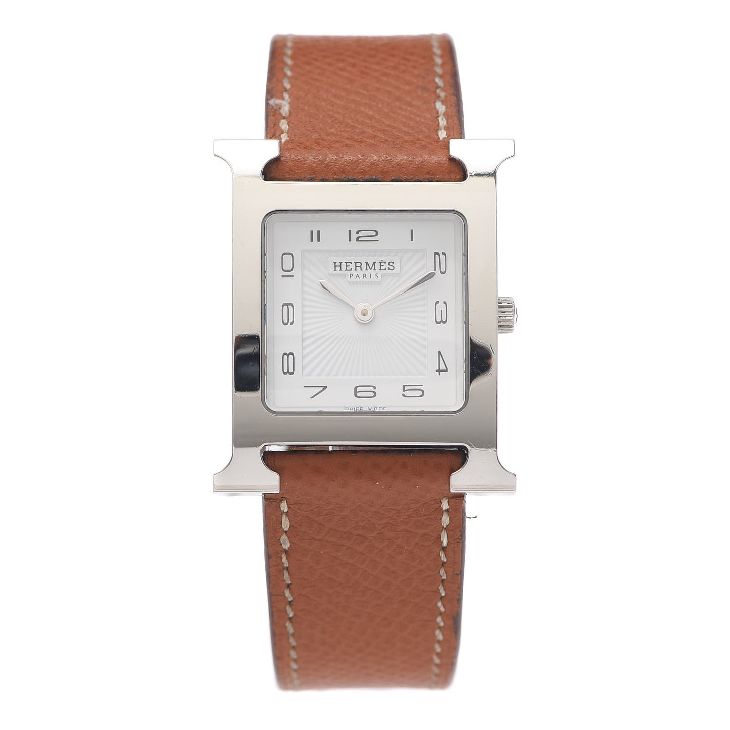 Stainless Steel Epsom 26mm Heure H Hour Quartz Watch Gold