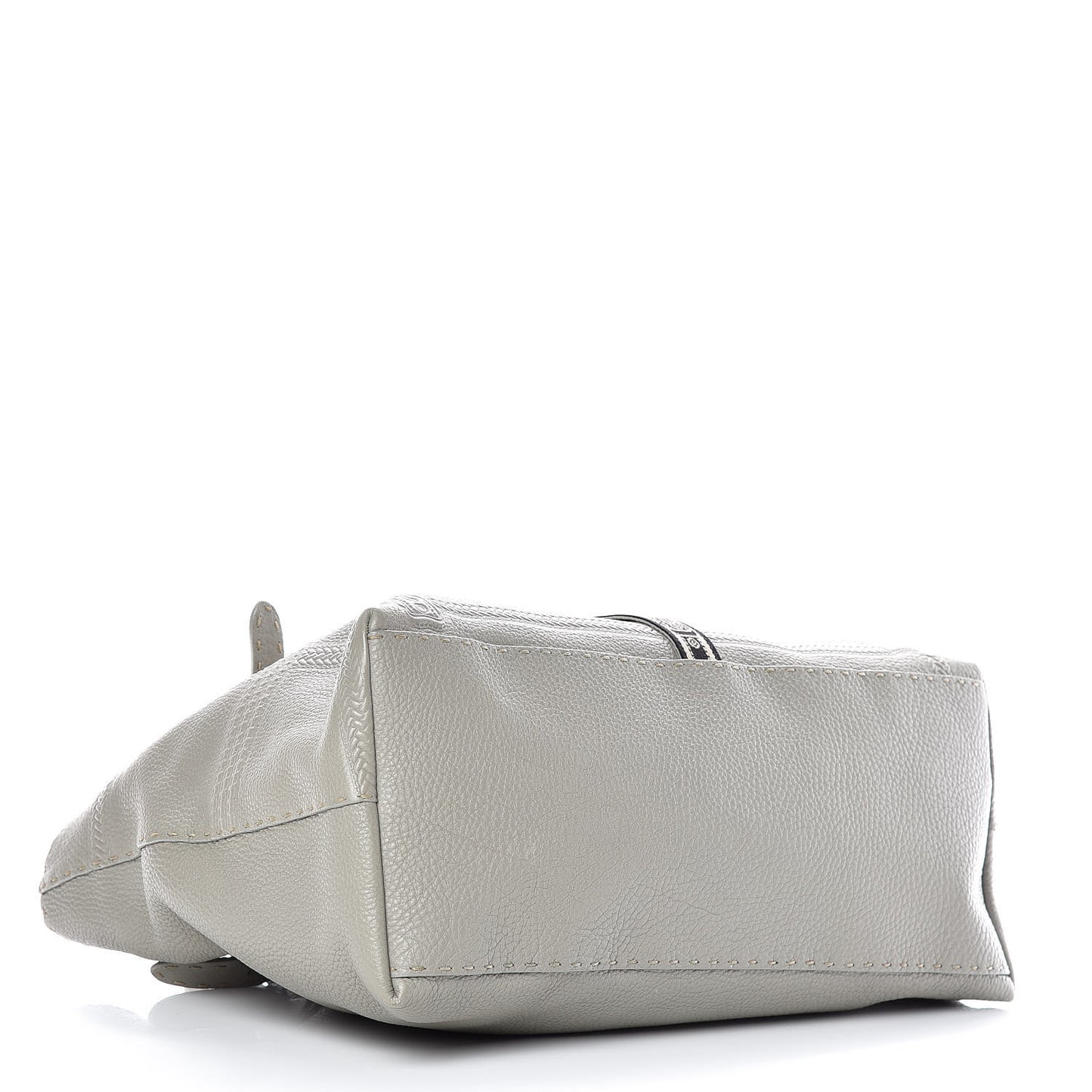 Calfskin Romano Selleria Large Villa Borghese Tote Grey