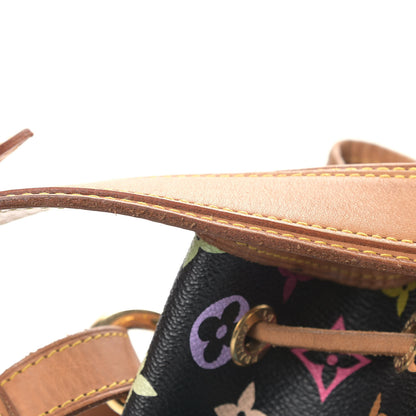 Louis Vuitton Monogram Multicolor Petit Noe Black 10 of 10