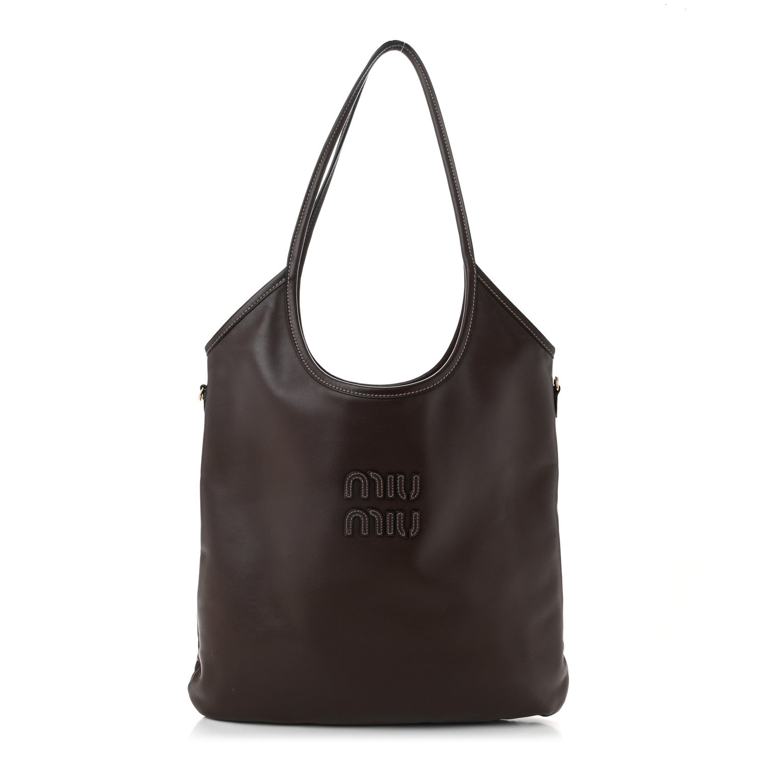 Miu Miu Nappa Ivy Bag Briarwood 1 of 10
