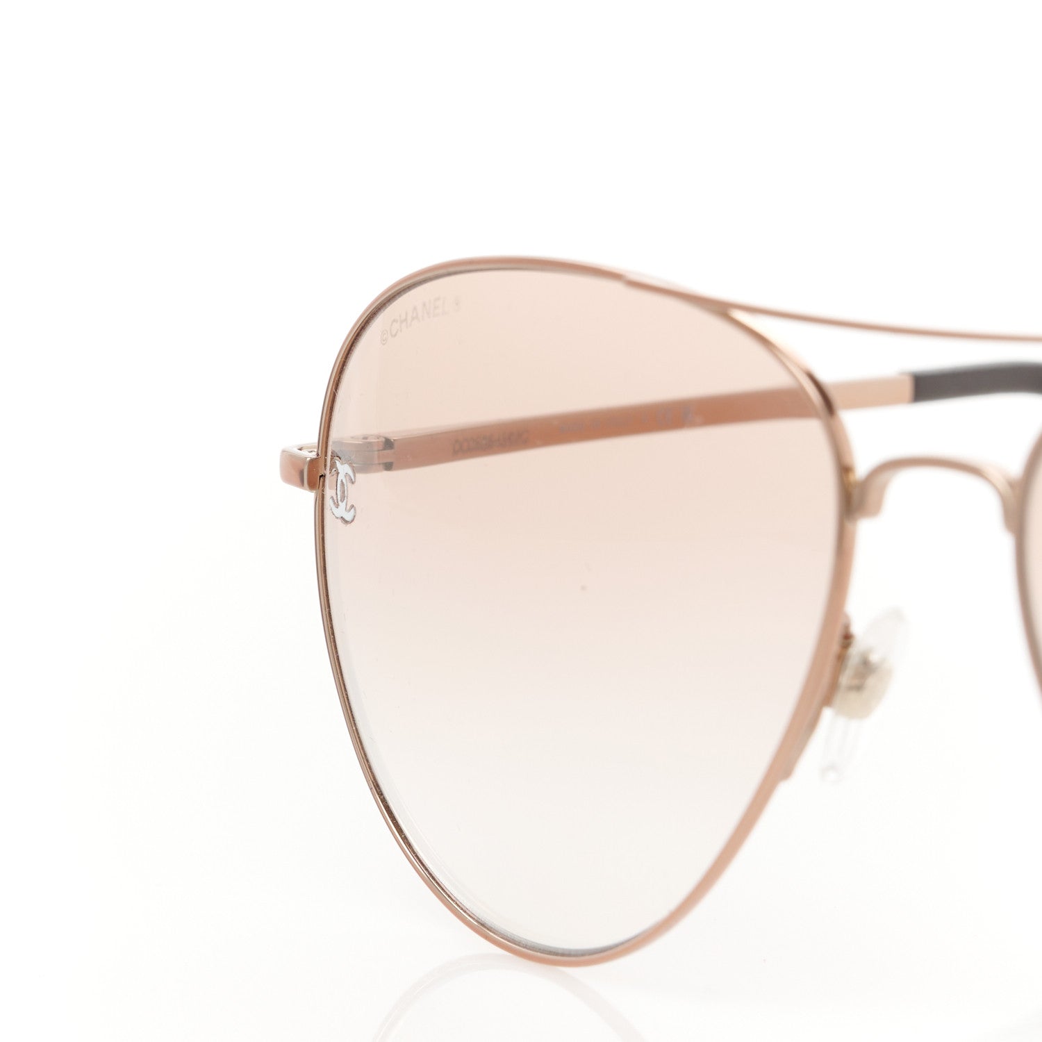 Chanel Metal Aviator CC Sunglasses 4189-T-Q  Rose 7 of 8