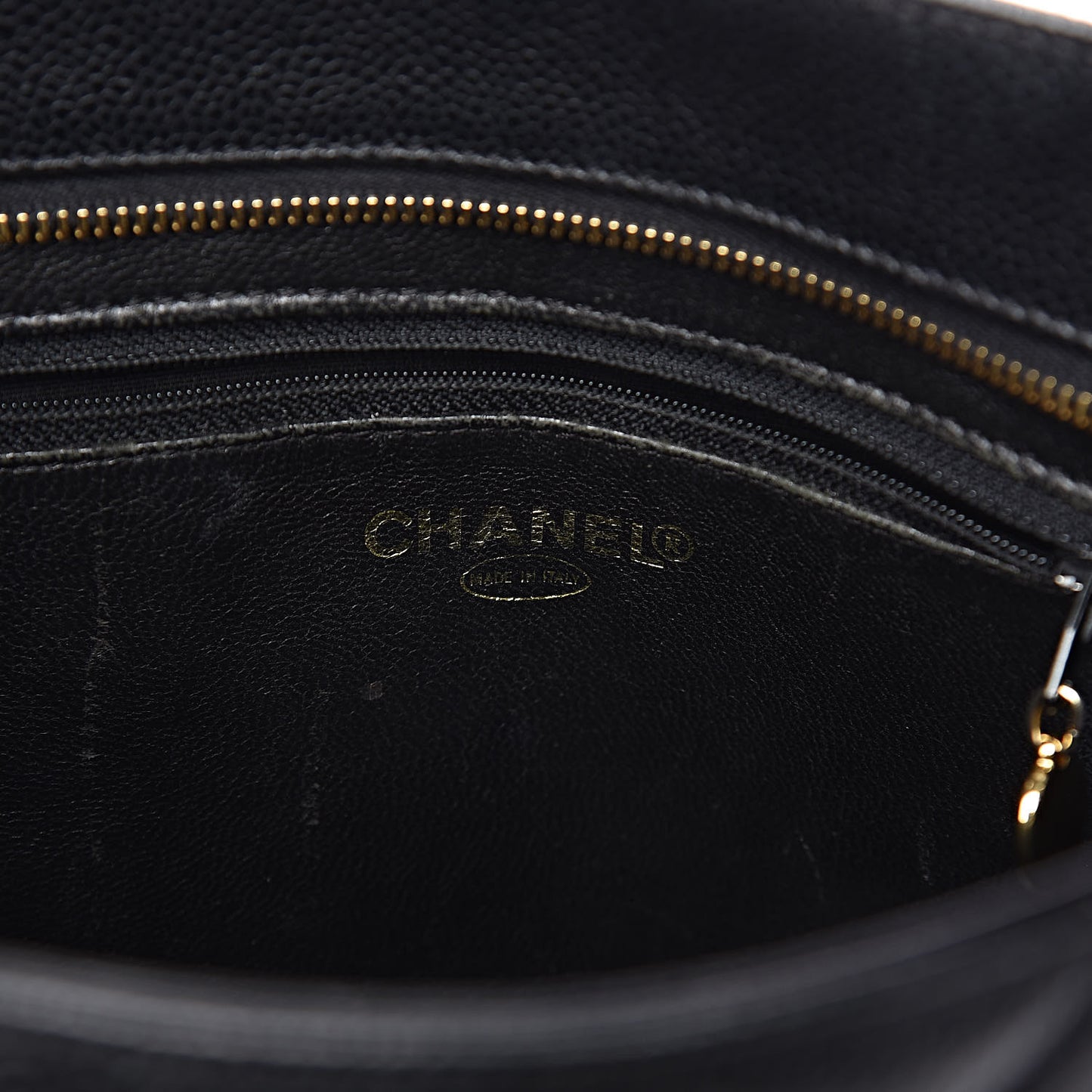 Caviar Quilted Medallion Tote Black
