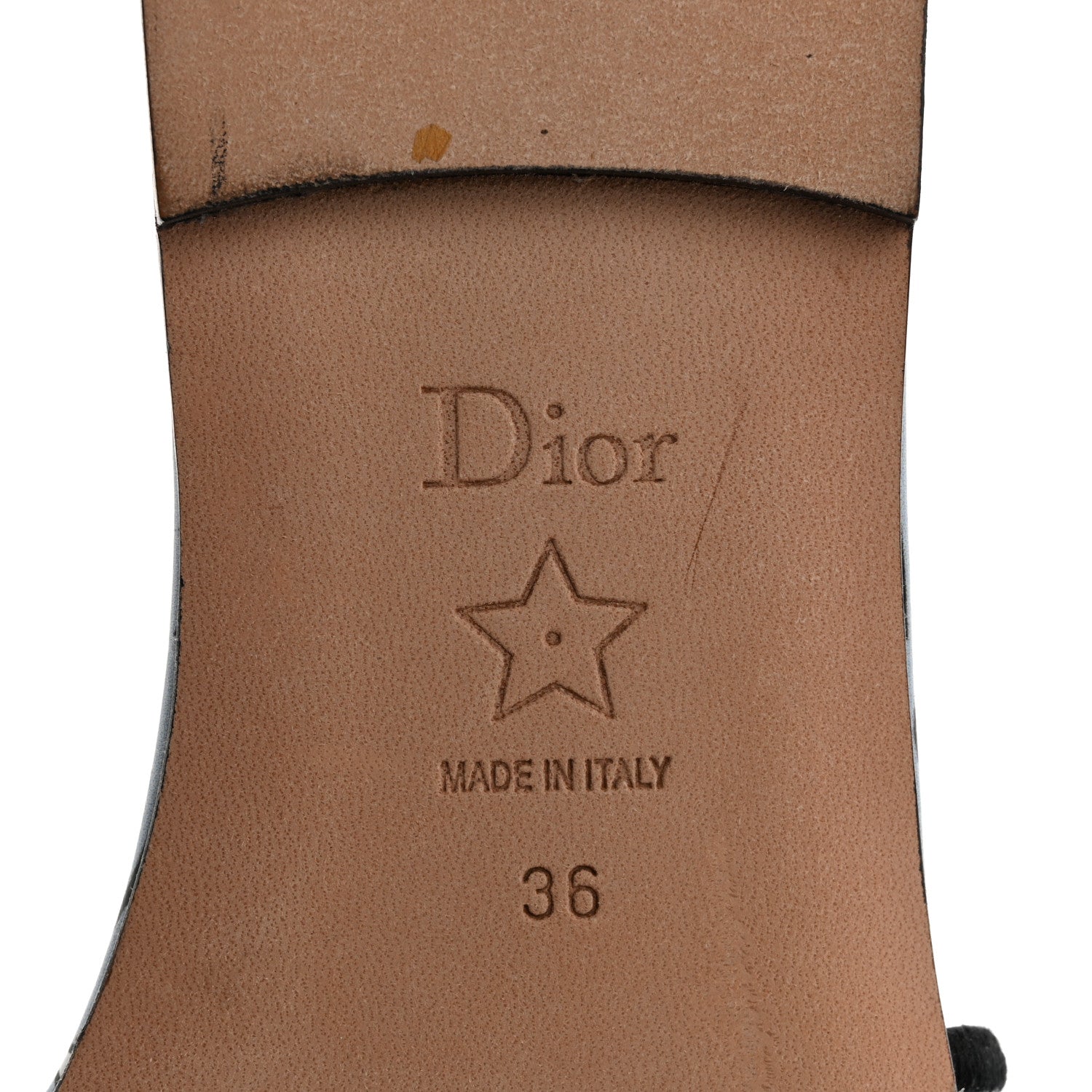Christian Dior Canvas Embroidered Miss Dior Allover Dway Flat Slide Sandals 36 Azure Pale 8 of 10