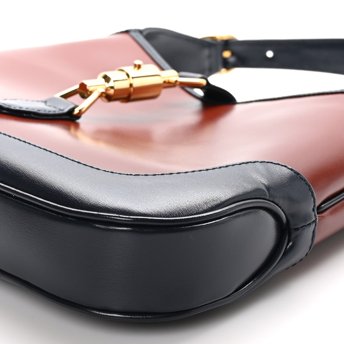 Boarded Dyana Lux Calfskin Bi-Color Small Jackie 1961 Hobo Mineral Red Blue