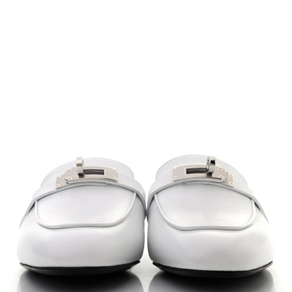 Hermes Calfskin Oz Mules 35.5 White 2 of 8