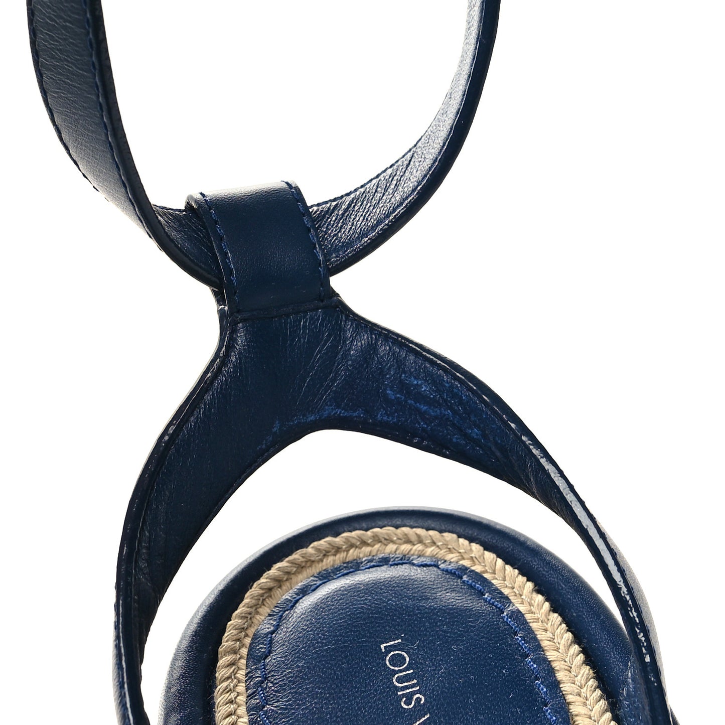 Monogram Denim Maia Wedge Sandal 40