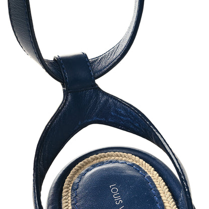 Louis Vuitton Monogram Denim Maia Wedge Sandal 40 9 of 9