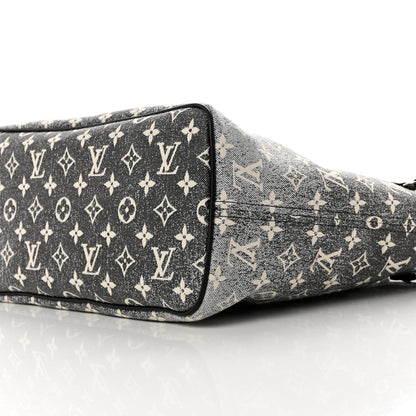 Louis Vuitton Denim Monogram Jacquard Neverfull MM Grey 9 of 9