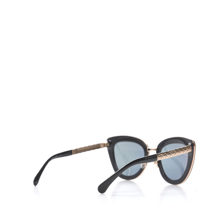 Chanel Cat Eye Quilted Sunglasses 5368 Black Pink 3 of 9