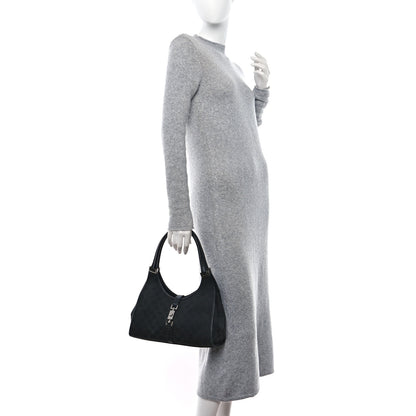 Gucci Monogram Jackie Shoulder Bag Black 2 of 10
