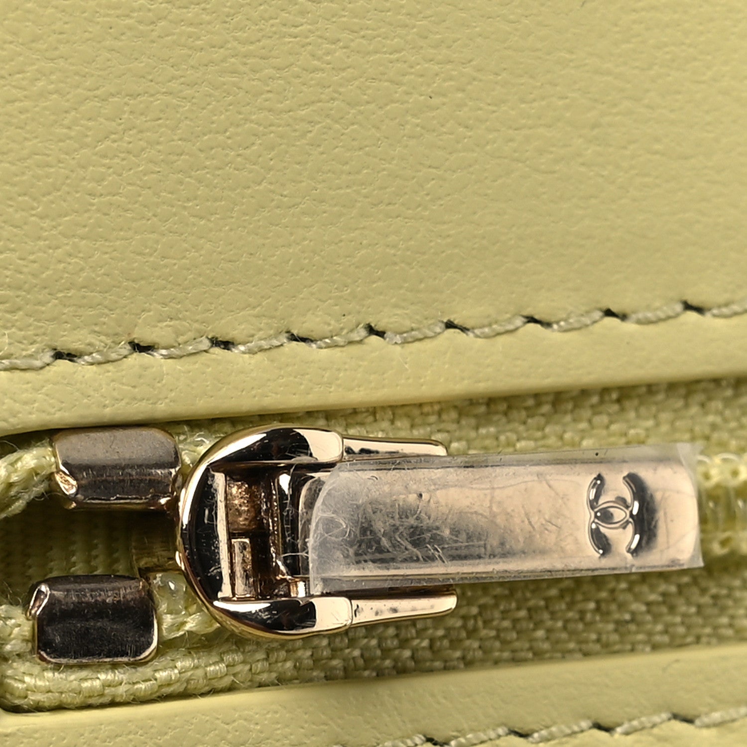 Chanel Calfskin Quilted Perfect Fit Wallet On Chain WOC Yellow 13 of 13