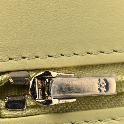 Chanel Calfskin Quilted Perfect Fit Wallet On Chain WOC Yellow 13 of 13