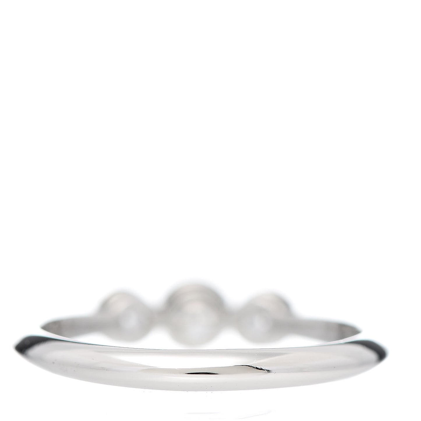 Platinum Diamond Three Stone Milgrain Ring 52 6