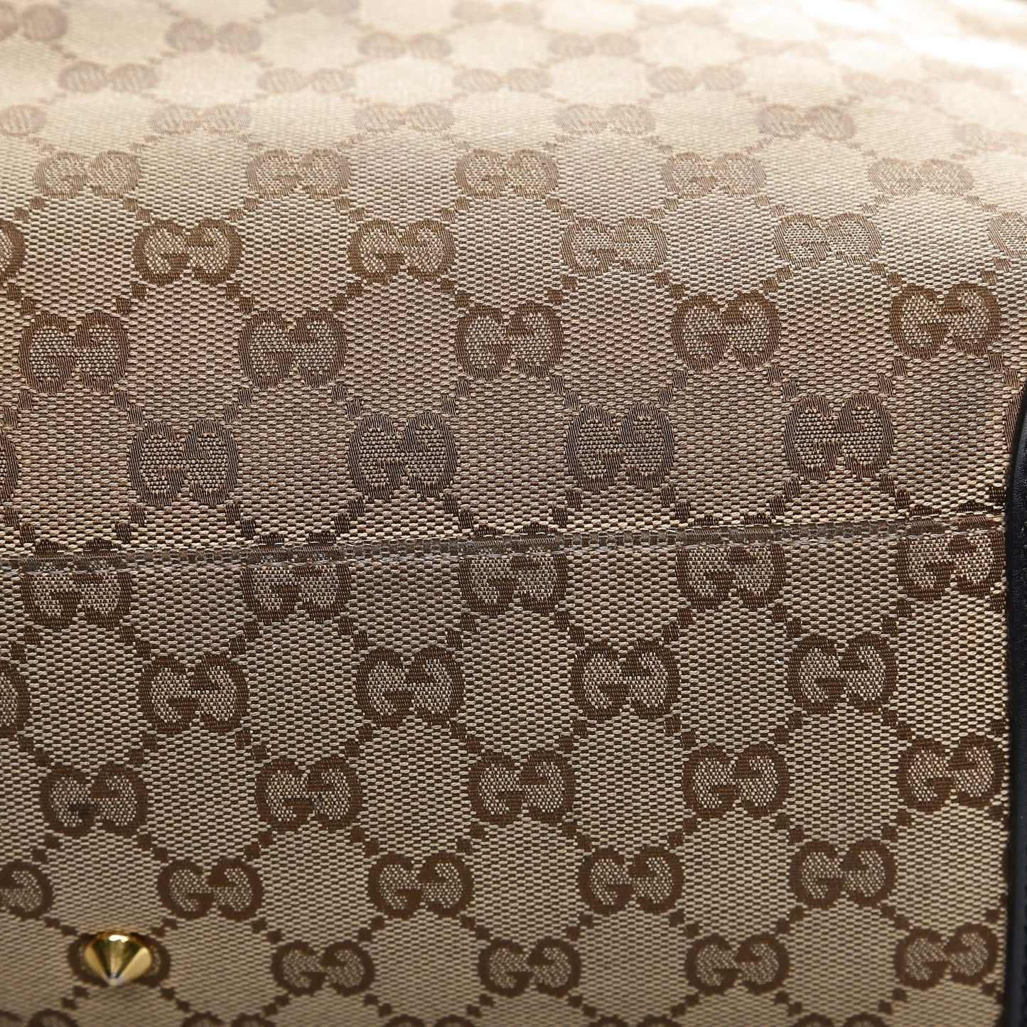 Monogram Patti Stud Tote Black