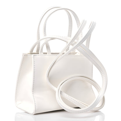 Telfar Vegan Leather Small Shopping Bag White 3 of 10
