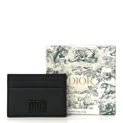 Christian Dior Calfskin D-Fence Card Holder Black 10 of 10