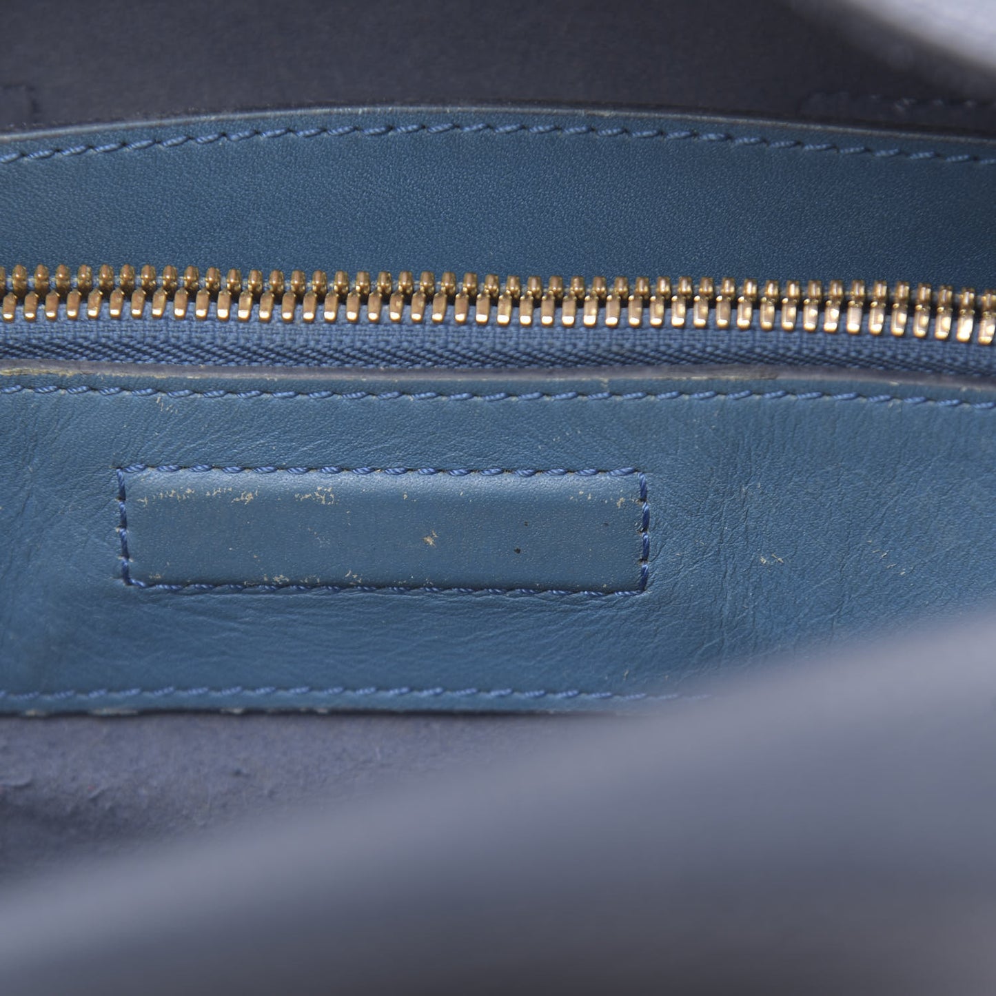 Grained Calfskin Medium Milla Tote Navy