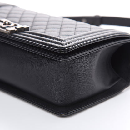 Chanel Caviar Quilted Medium Boy Flap Black 9 of 11