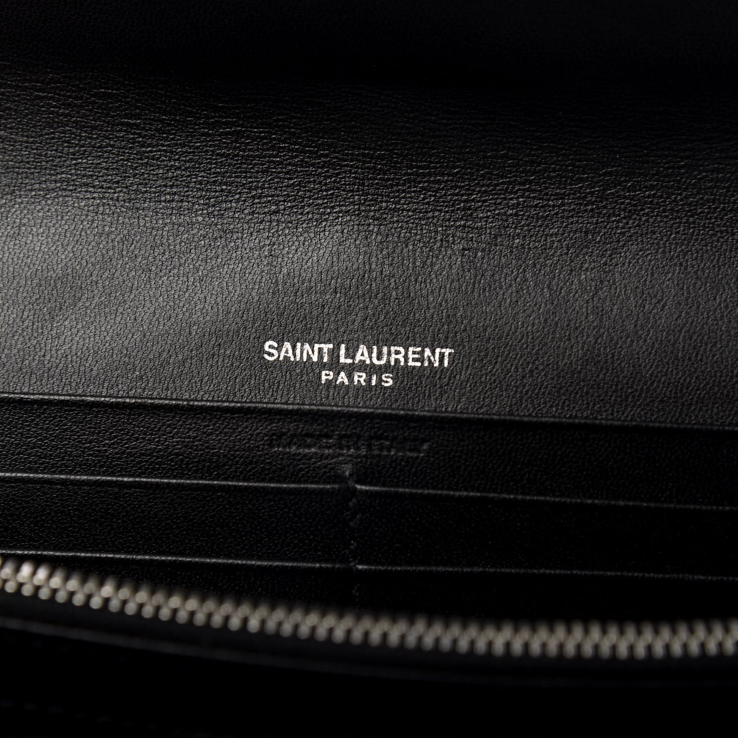 Lambskin Y Quilted Monogram Large Loulou Flap Wallet Black
