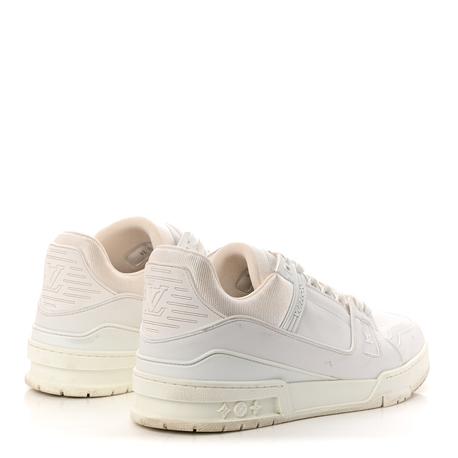 Louis Vuitton Calfskin Mens LV Trainer Sneakers 9.5 White 5 of 9