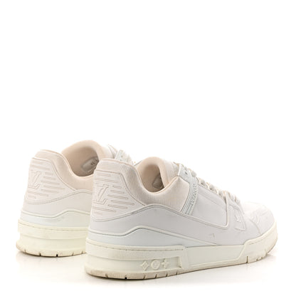 Louis Vuitton Calfskin Mens LV Trainer Sneakers 9.5 White 5 of 9