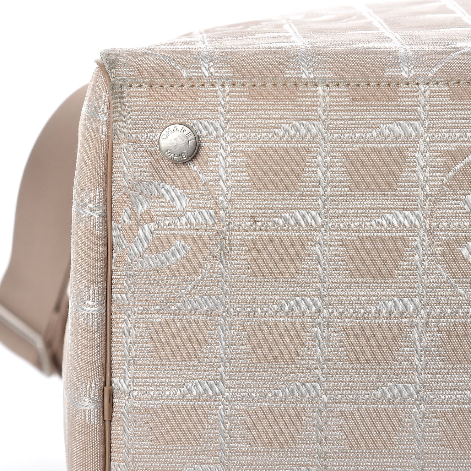 Chanel Nylon Small Travel Duffle Beige 21 of 26