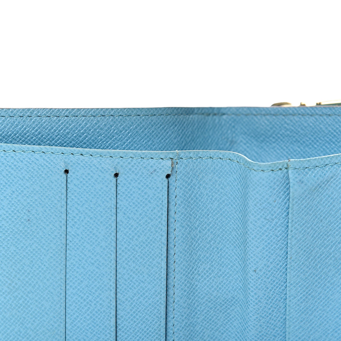 Monogram Groom Compact Zip Wallet Blue