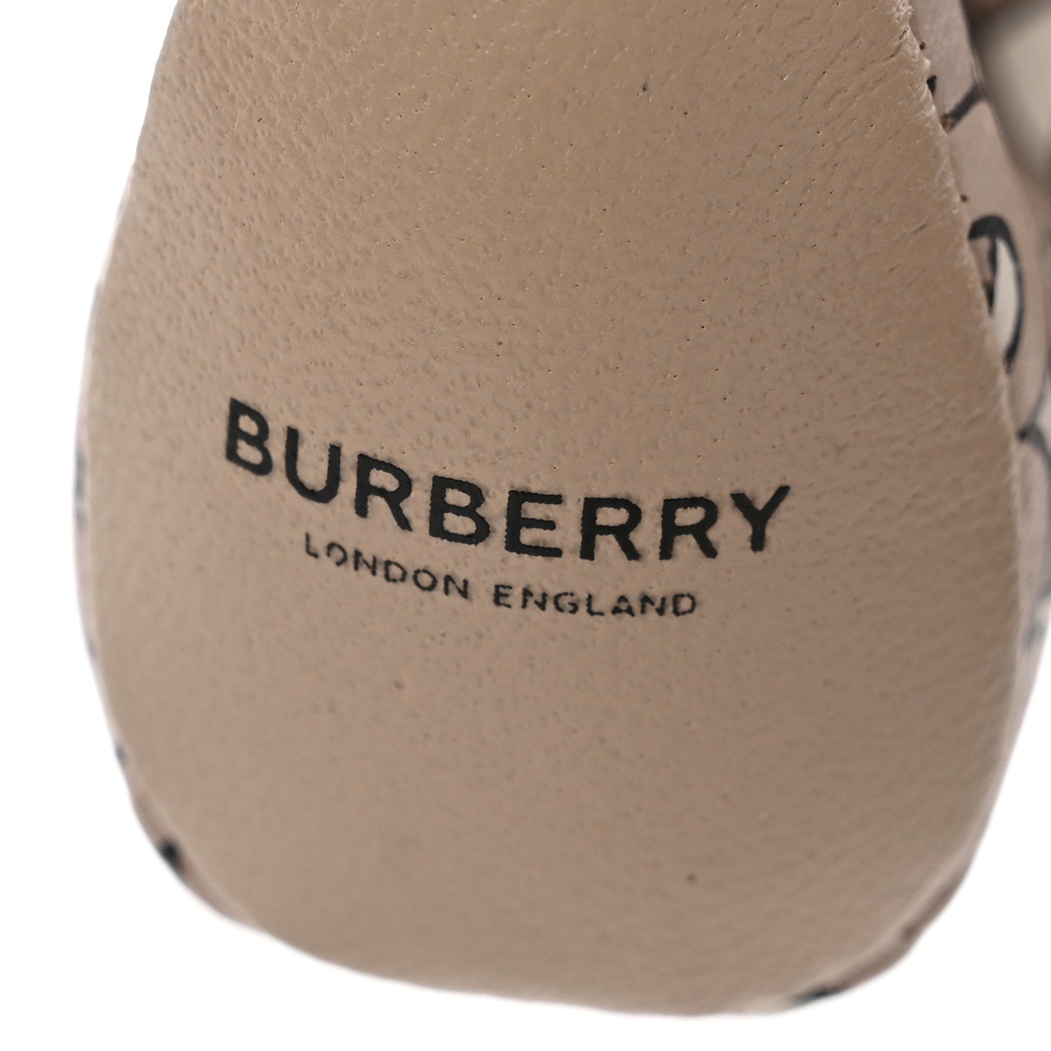 Burberry Calfskin Print Monogram Thomas Bear Bag Charm Pink 5 of 5