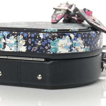 Louis Vuitton Calfskin Floral Print Petite Boite Chapeau Black 11 of 13