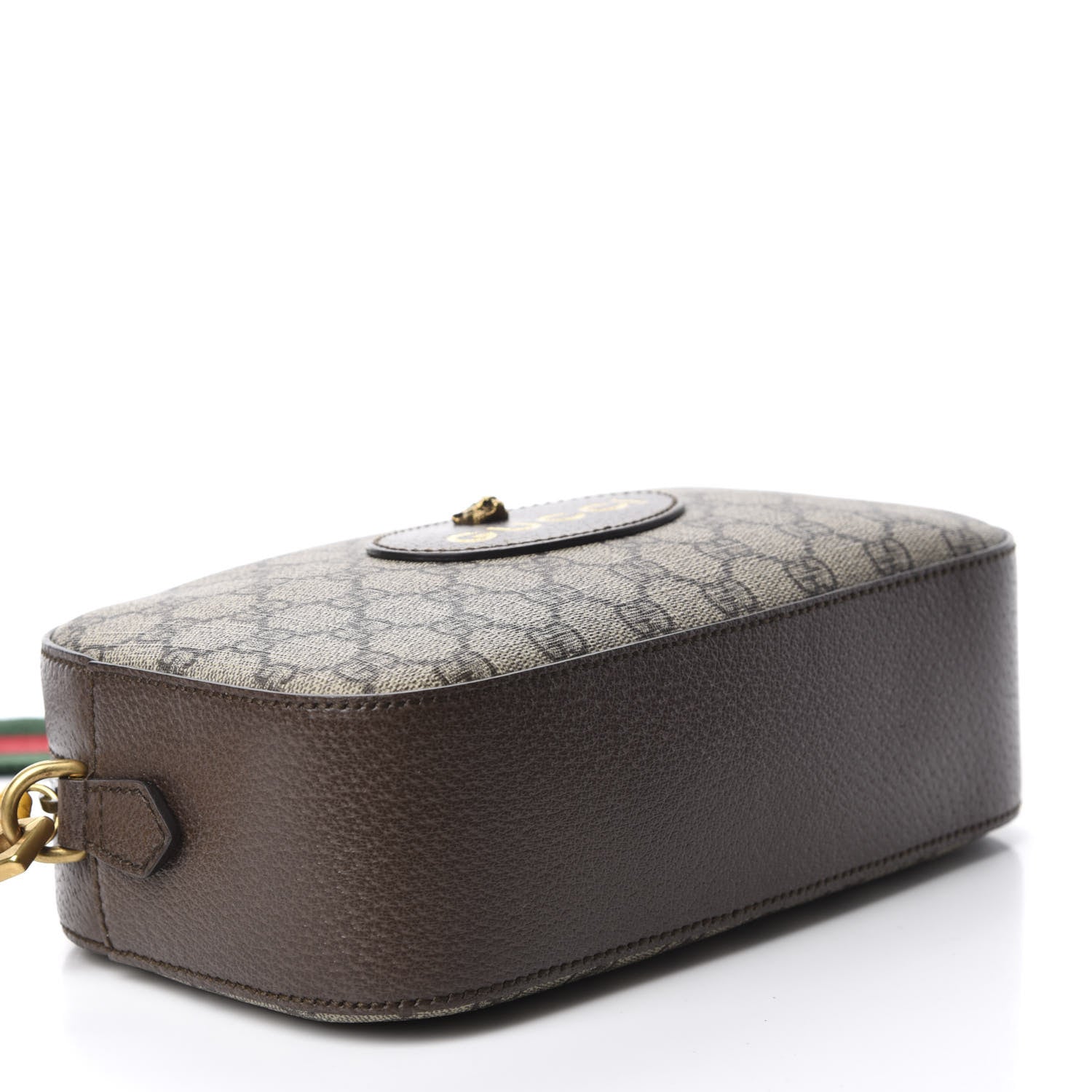 Gucci GG Supreme Monogram Web Neo Vintage Shoulder Bag Beige New Acero Crop 4 of 11
