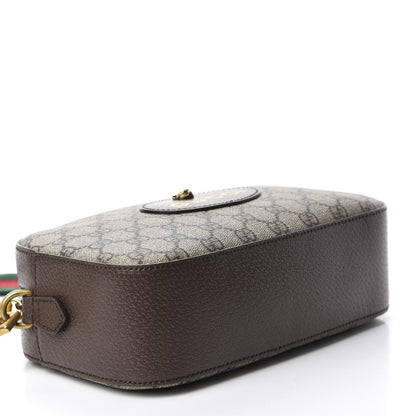 Gucci GG Supreme Monogram Web Neo Vintage Shoulder Bag Beige New Acero Crop 4 of 11