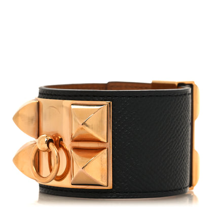 Hermes Epsom Collier de Chien CDC Bracelet S Black 1 of 7