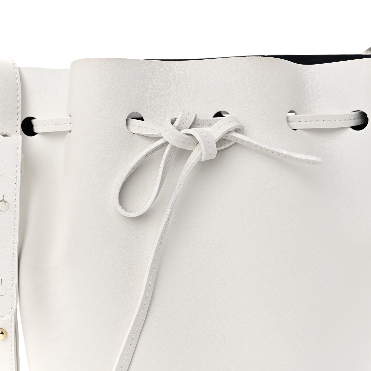 Mansur Gavriel Calfskin Mini Bucket Bag White 7 of 9