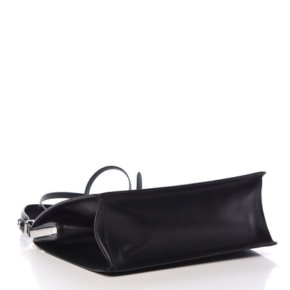 Prada City Calfskin Palm Tree Print Light Frame Bag Black Mare 5 of 11