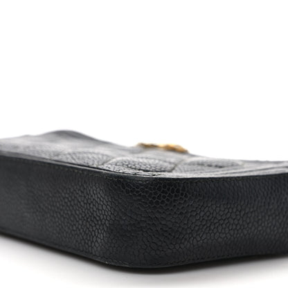 Chanel Caviar Quilted Small Boy Clutch With Chain Black 9 of 13