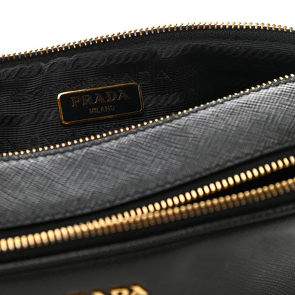 Prada Saffiano Mini Camera Crossbody Bag Black 6 of 10