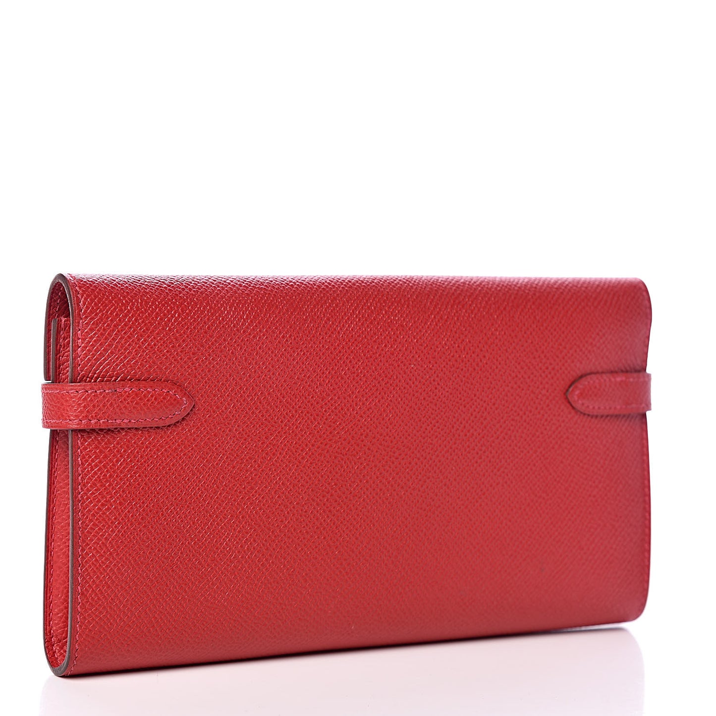 Epsom Kelly Longue Wallet Rouge Casaque
