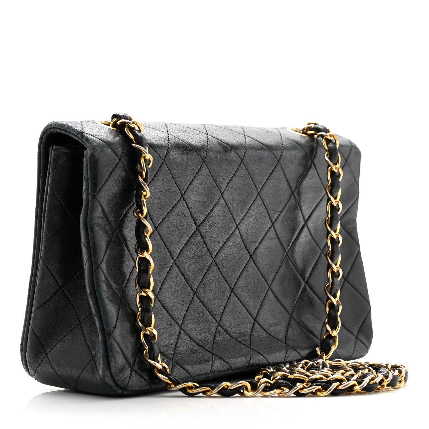 Chanel Lambskin Quilted Small Single Flap Black 3 of 15