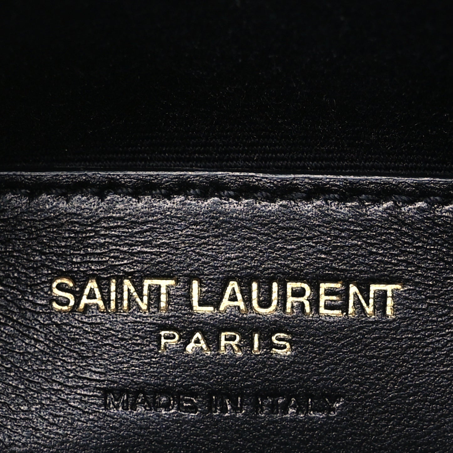 Grain De Poudre Chevron Monogram Large Bill Pouch Black