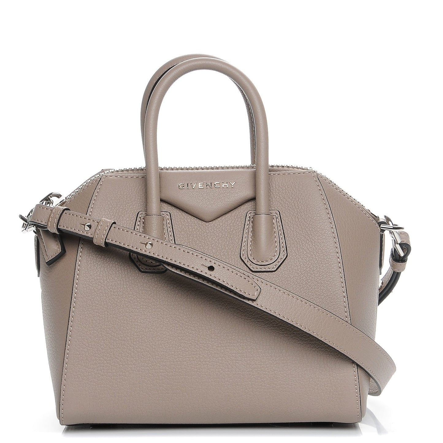 Sugar Goatskin Mini Antigona Mastic