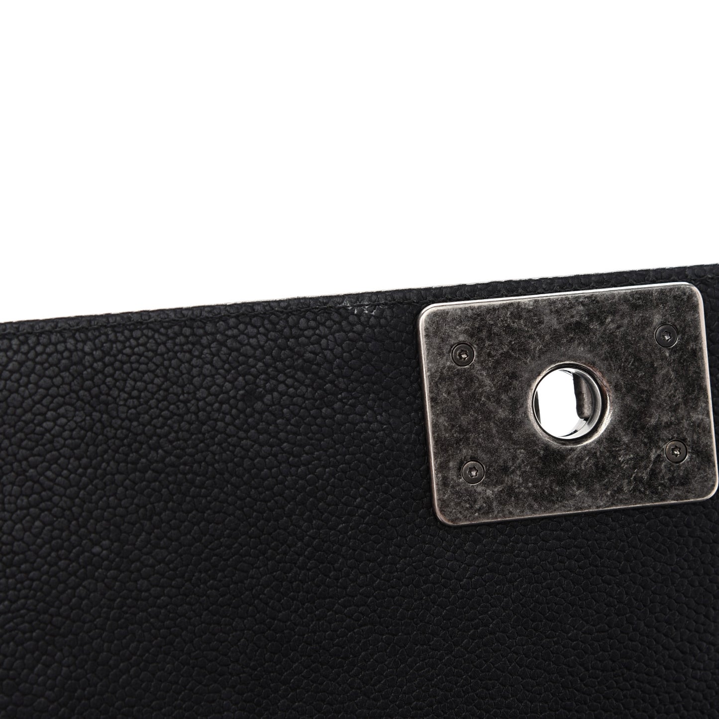 Caviar Quilted Medium Boy Flap Black