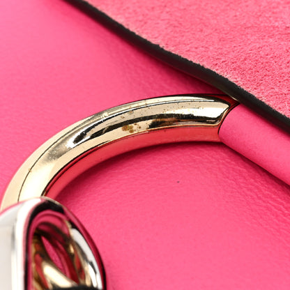 Chloe Suede Calfskin Mini Faye Bracelet Bag Fuchsia Rose 14 of 14